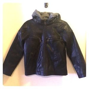 Boys vegan leather jacket